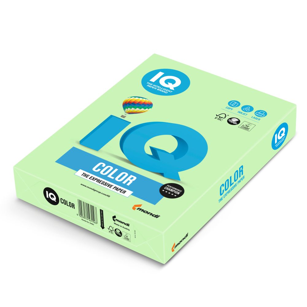 Farebný kopírovací papier A3 160g 250ks, IQ Medium Green