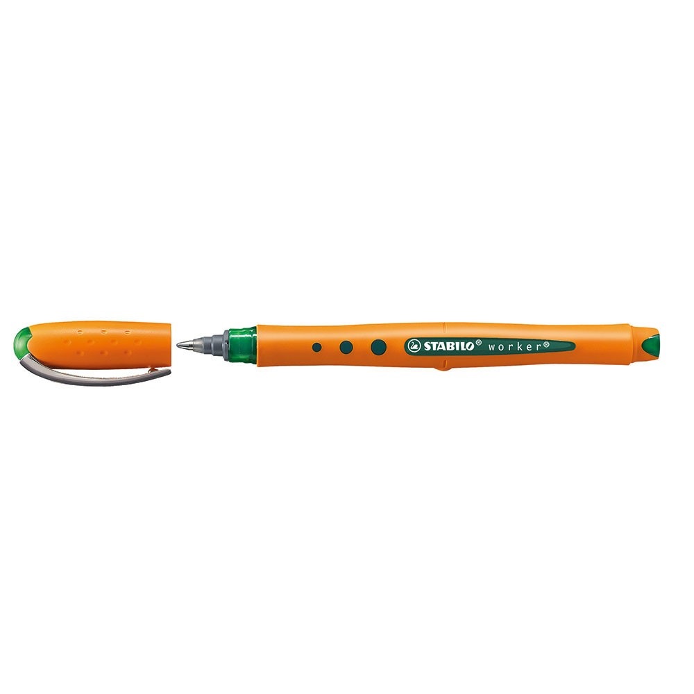 Roller 0,5mm STABILO Worker náplň zelená