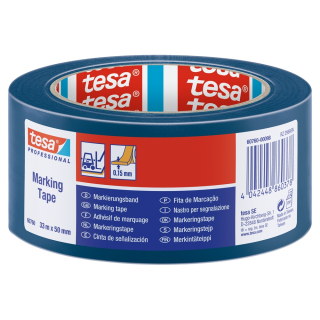 Vyznačovacia páska 50mm x 33m Tesa modrá