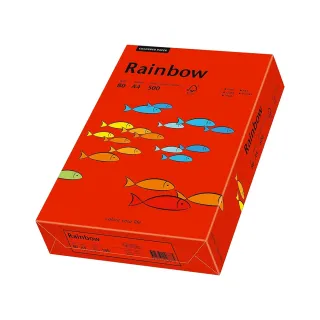 Farebný kopírovací papier A4 80g 500ks Rainbow® intenzívny červený