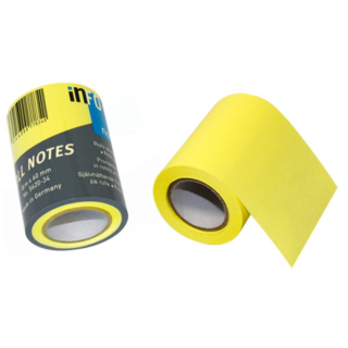 Samolepiaci bloček v rolke 60mm x 80m pre dispenzor žiarivý žltý