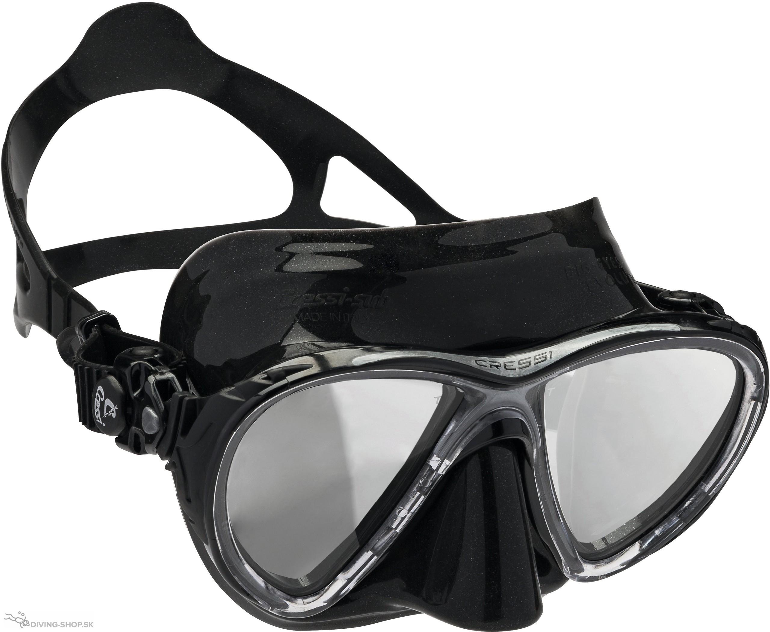 Cressi Big Eyes Evolution Black HD MIRRORED LENSES